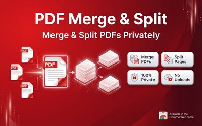PDF Merge and Split Chrome extension preview
